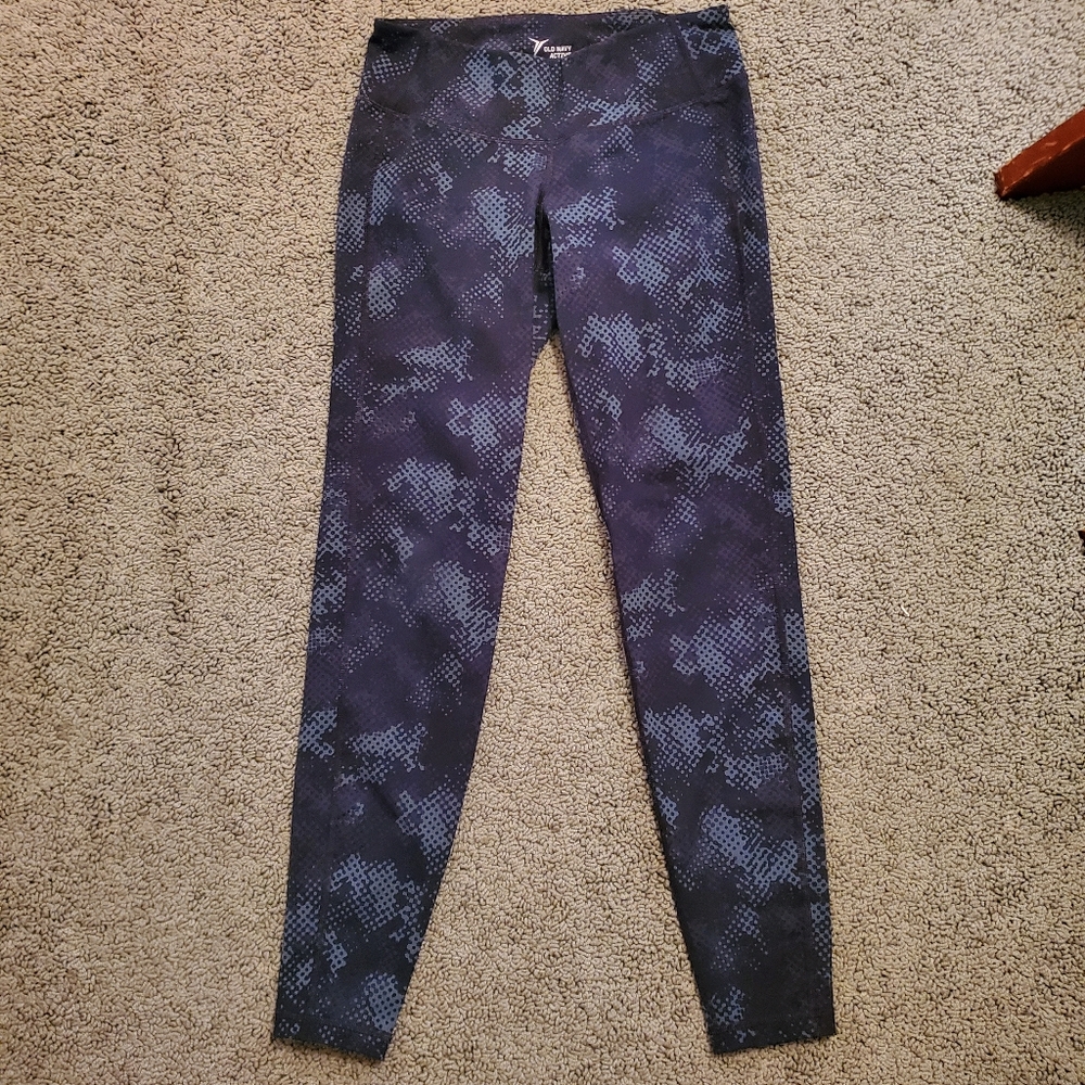 Green and black leggings